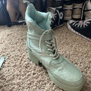 AKIRA Mint Lace Up Boots